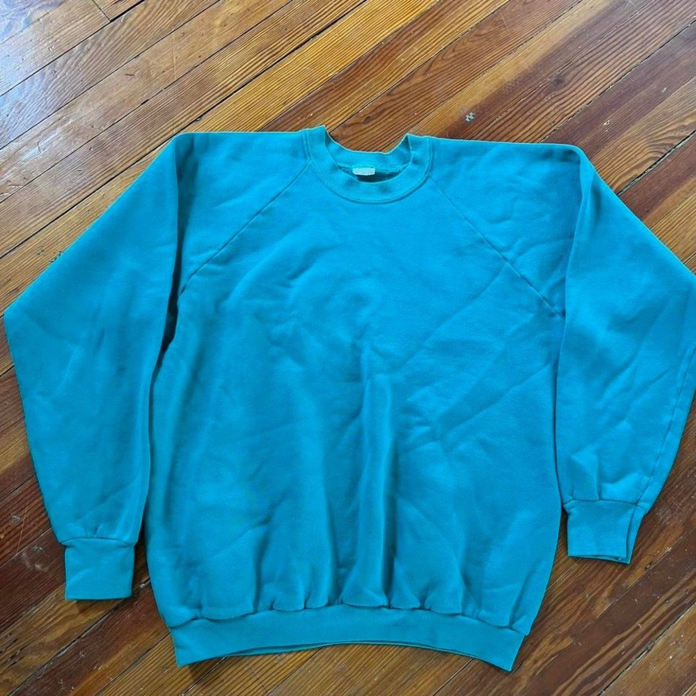 1990s 100% cotton Pullover Blank Sweater size L